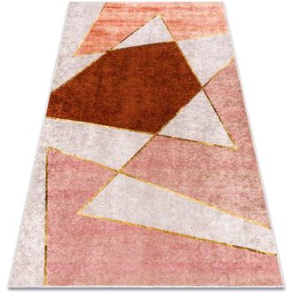 RugsX Rugsx - miro 52097.802 washing carpet Geometric anti-slip - pink pink 120x170 cm