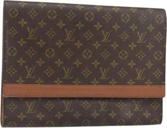 Louis Vuitton Pre-owned Clutches, female, Brown, Size: ONE SIZE Pre-owned Canvas Clutch