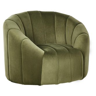 Beliani Sill&oacute;n Terciopelo Asiento Acolchado Respaldo Bajo Verde Oscuro Malung