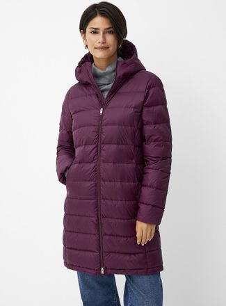 Contemporaine Womens Reprocessed nylon half-length coat