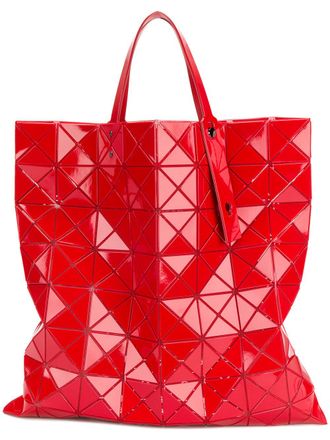 Bao Bao Issey Miyake large geometric tote bag - Rood