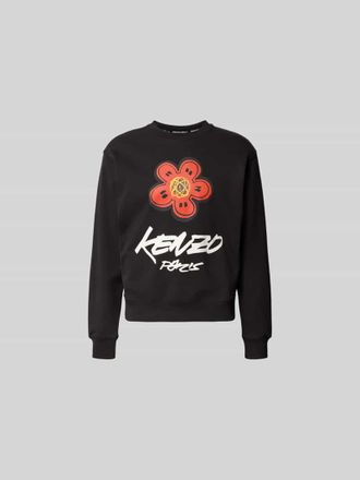 Kenzo Regular Fit Pullover mit Logo-Print in Black, Gr&ouml;&szlig;e XL