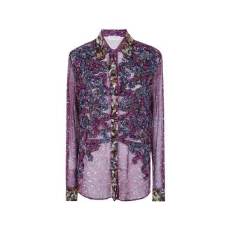 Dries Van Noten Dames, Blouses & Shirts, Paars, Maat: XS