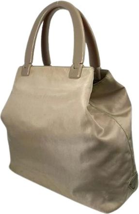 Prada Pre-owned Handbags, female, Beige, Size: ONE SIZE Pre-owned Fabric Handbag