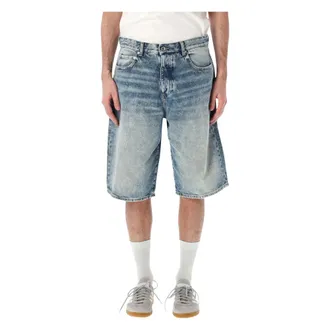 Icon Denim Los Angeles Denim Shorts, male, Blue, Size: W32 Ned Baggy Short