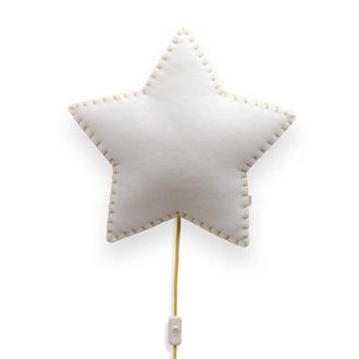 AC-D&eacute;co Buokids L&aacute;mpara De Noche L&aacute;mpara De Pared Estrella, Color De La Costura: Amarillo Versi&oacute;n: L&aacute;mpara De Pared