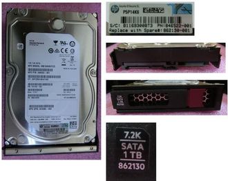 hpe clothing Disco Duro Hp Enterprise De 1 Tb Sata 6g 7.2k Lff Lp, 862130-001