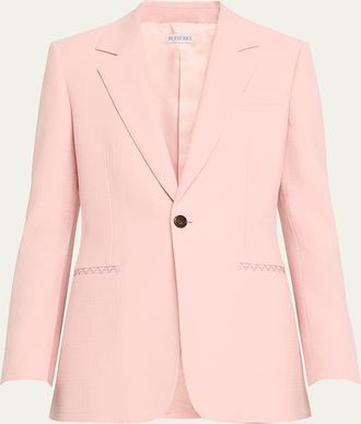 Burberry Slim-Fit Wool Blazer Jacket