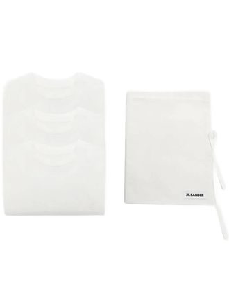 Jil Sander Plain White Short Sleeve T-Shirt Set