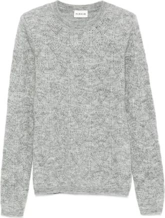 P.A.R.O.S.H. Maglia - Dames - Ronde hals truien - Grijs - S - Truien & Vesten