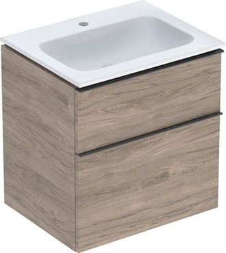 Keramag Keramag - Geberit Icon Set Mueble Lavabo Con Mueble Bajo Lavabo, 2 Cajones