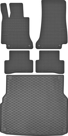 OEM Juego De Alfombrillas De Goma Para Coche Y Maletero Para Mercedes Clase C W205 Estate (2014-2021)