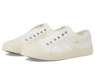 Gola Coaster Slip Womens Shoes Off-White/Off-White : 8.5 B - Medium, Textile/Canvas