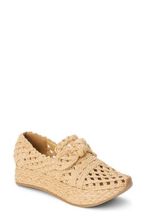 Matisse Footwear Espanola Woven Raffia Platform Sneaker in Natural at Nordstrom, Size 9
