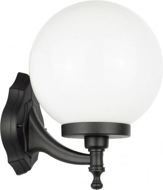 OEM Applique Da Esterno Sfera 25cm Nera E27 Ip43 Su-ma
