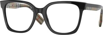 Burberry Evelyn Optisch Montuur - Dames - Brillen - Zwart - 52 MM - Accessoires