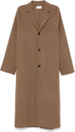 The Row Moliere Coat - Dames - Mantel - Bruin - L - Wol - Jassen