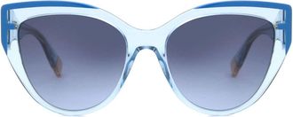 Furla SFU694 06N1 Womens Sunglasses Blue Size 55