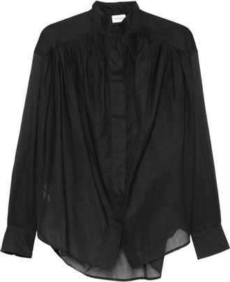 Andamane Rania Gathered Semi-sheer Blouse