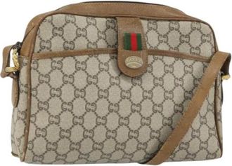 Gucci Pre-owned Plastic Crossbody Bag - Dames - Vintage Schoudertas - Beige - ONE Size - Vintage