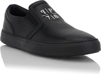 Philipp Plein Deer Print Leather Slip On
