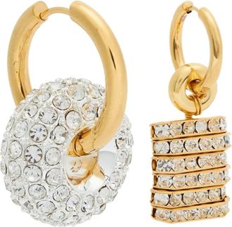 Timeless Pearly Oorbellen met contrasterend design - Goud