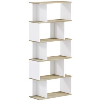 HOMCOM Estanter&iacute;a librer&iacute;a 70x29.5x163 cm roble