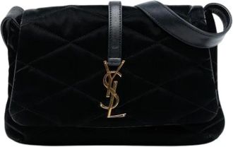 Saint Laurent Pre-owned Shoulder Bags, female, Black, Size: ONE SIZE Pre-owned Fabric Shoulder Bag