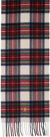 Polo Ralph Lauren Plaid Pattern Cashmere Blend Scarf