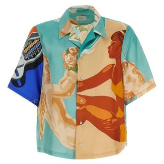 Bally Retro Graphic Silk Camp Shirt