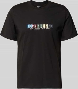 Jack & Jones Jack & Jones T-Shirt aus Bio-Baumwolle Modell NANTUCKET in Black, Gr&ouml;&szlig;e XXL