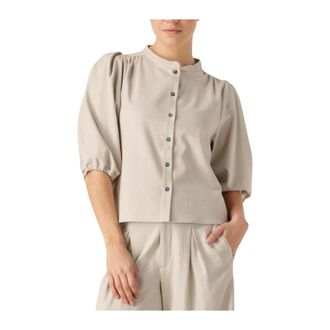 Ruby Tuesday Dames, Blouses & Shirts, Beige, Maat: L