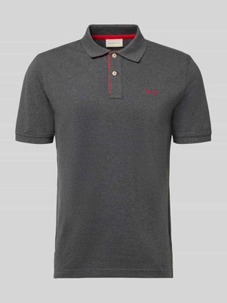 GANT Regular Fit Poloshirt mit Logo-Stitching in Dunkelgrau, Gr&ouml;&szlig;e XXXL