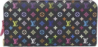 Louis Vuitton Black Grenade Coated Canvas Long Wallet (Bi-Fold) (Pre-Owned)