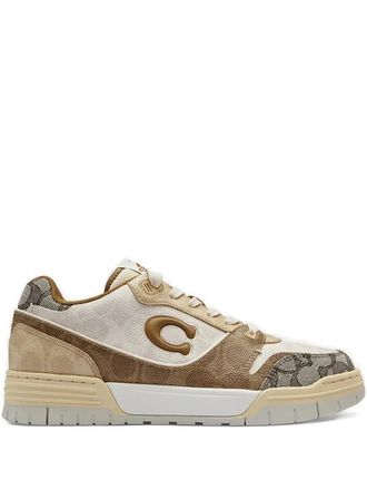 Coach monogram logo trainers - Toni neutri