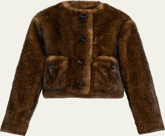 Marc Jacobs Teddy Cropped Jacket