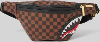 Sprayground Bauchtasche im Allover-Look Modell SAWTOOTH SHARKS IN PARIS in Dunkelbraun, Größe 1