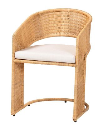 Baxton Studio Palm Bohemian Rattan Dining Chair