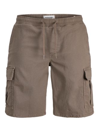 Jack & Jones Cargohose JACK & JONES JPSTCOLE DYLAN CARGO SHORTS MID, Damen, Gr. XXL, N-Gr, falcon, Web, Obermaterial: 98% Baumwolle, 2% Elasthan, unifarben, relaxe
