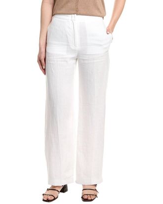 Eleventy Drop-Crotched Linen Trouser