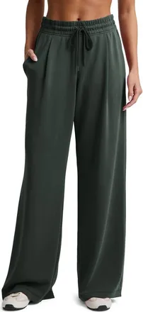 Beyond Yoga Sandwash Wide Leg Pants in Slate Green at Nordstrom, Size X-Small