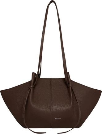 Yuzefi Mochi Tote - Dames - Schoudertassen - Grijs - ONE Size - Leer - Tassen