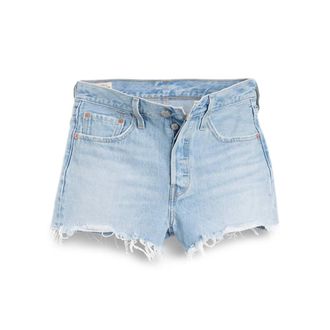 Levi's Korte Broeken, Dames, Blauw, W29, Katoen, Original Shorts 501