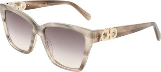 Ferragamo SF2110S 013 Womens Sunglasses Grey Size 57
