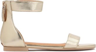Kazar Platte Sandalen - Dames - Sandalen - Geel - 39 EU - Leer - Schoenen