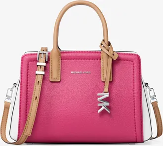 Michael Kors Laila Extra-Small Color-Block Leather Crossbody Bag