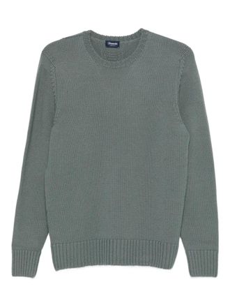 Drumohr ribbed crew-neck sweater - men - Merino - 48 - Grey