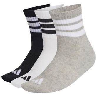 adidas 3-Stripes Essential Concept Mid 3-Pack Multifunktionssocken f&uuml;r Herren | schwarz