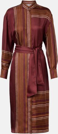 Max Mara Abito a portafoglio Pietre in seta con stampa