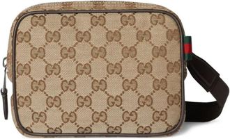 Gucci Tassen, Heren, Beige, ONE Size, Nylon, GG Canvas Mini Bag